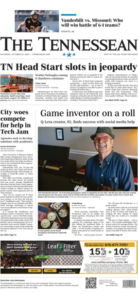 Cover of The Tennessean