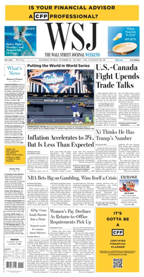 Cover of The Wall Street Journal