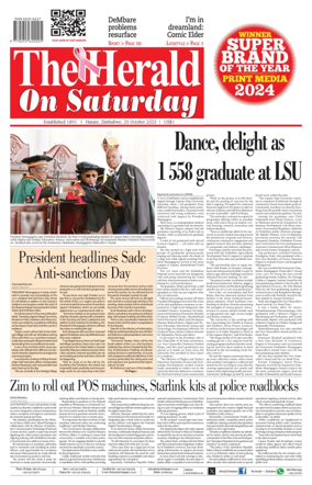 Cover of The Herald (Zimbabwe)