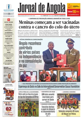 Cover of Jornal de Angola