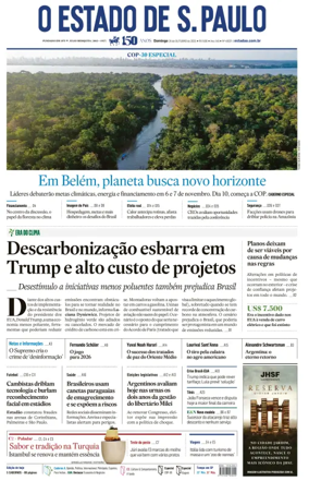 Cover of O Estado de S. Paulo