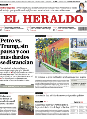 Cover of El Heraldo (Colombia)
