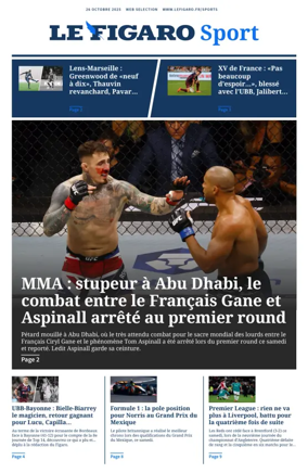 Cover of Le Figaro Sport