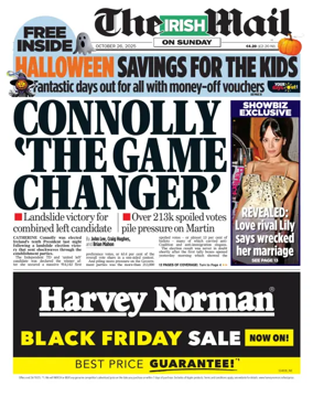 Cover of The Irish Mail on Sunday