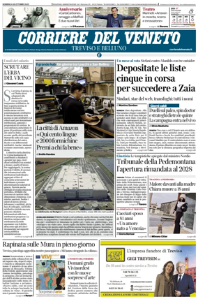 Cover of Corriere del Veneto (Treviso e Belluno)