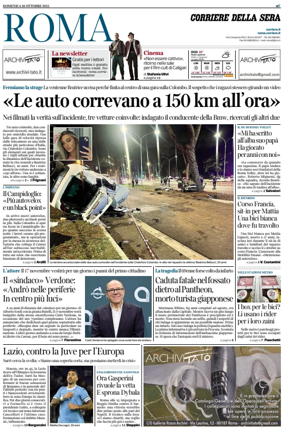 Cover of Corriere della Sera (Roma)