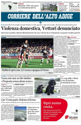 Cover of Corriere dell'Alto Adige