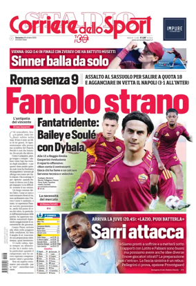 Cover of Corriere dello Sport (Lazio)