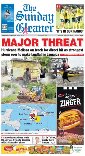 Cover of Jamaica Gleaner