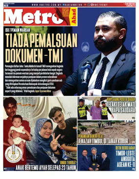 Cover of Harian Metro