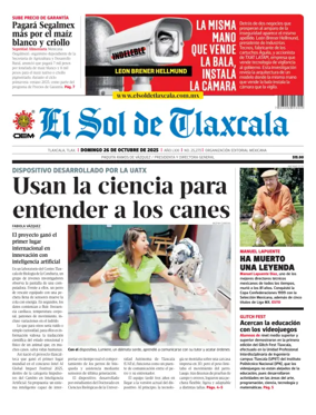 Cover of El Sol de Tlaxcala