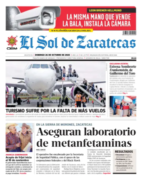 Cover of El Sol de Zacatecas