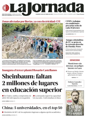 Cover of La Jornada