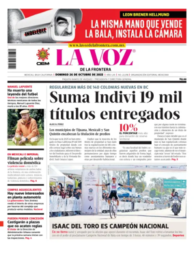 Cover of La Voz de la Frontera