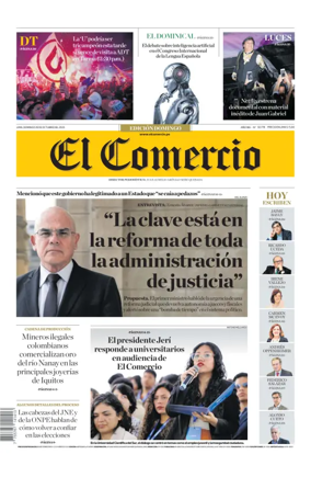 Cover of Diario El Comercio