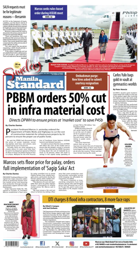 Cover of Manila Standard