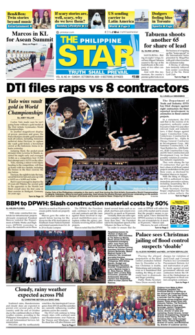 Cover of The Philippine Star