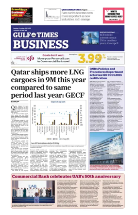 Cover of Gulf Times Business