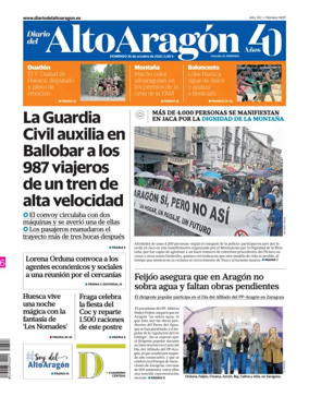 Cover of Diario del Alto Aragón