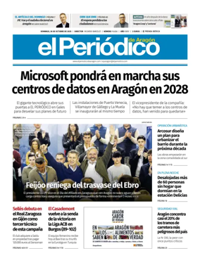 Cover of El Periódico Aragón