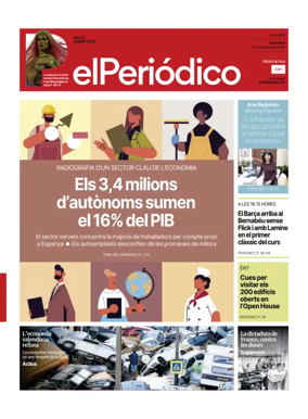 Cover of El Periódico de Catalunya (Català)