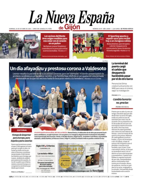 Cover of La Nueva España (Gijón)