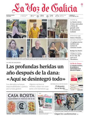 Cover of La Voz de Galicia (Arousa)