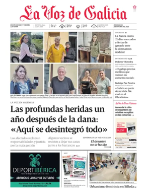 Cover of La Voz de Galicia (Deza)