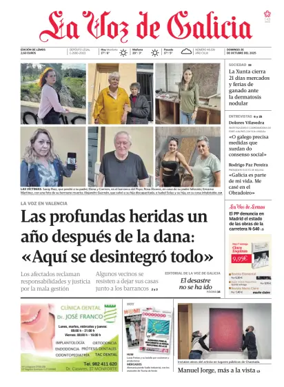 Cover of La Voz de Galicia (Monforte)