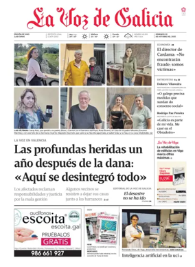 Cover of La Voz de Galicia (Vigo)