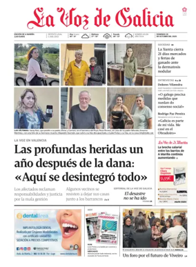 Cover of La Voz de Galicia (Viveiro)