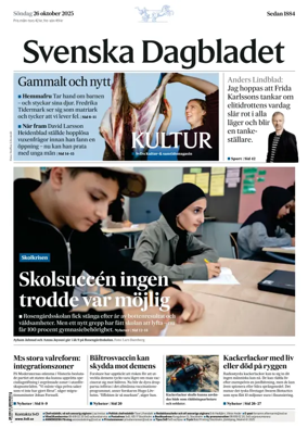 Cover of Svenska Dagbladet
