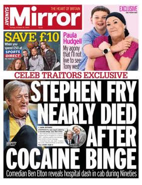 Cover of Sunday Mirror