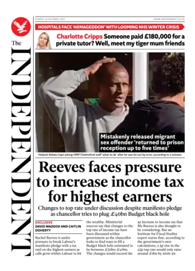 Cover of The Independent