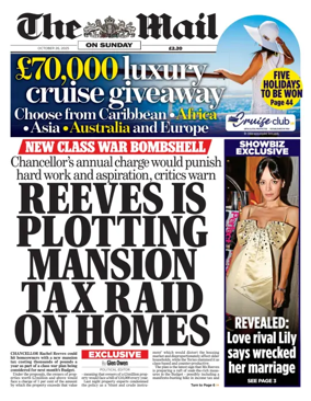 Cover of The Mail on Sunday