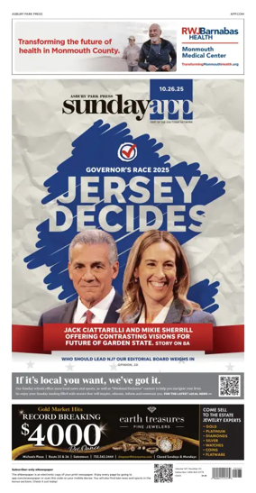 Cover of Asbury Park Press