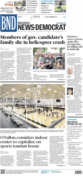 Cover of Belleville News-Democrat (Sunday)