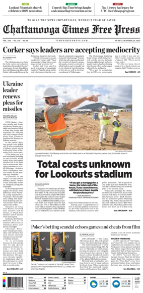 Cover of Chattanooga Times Free Press