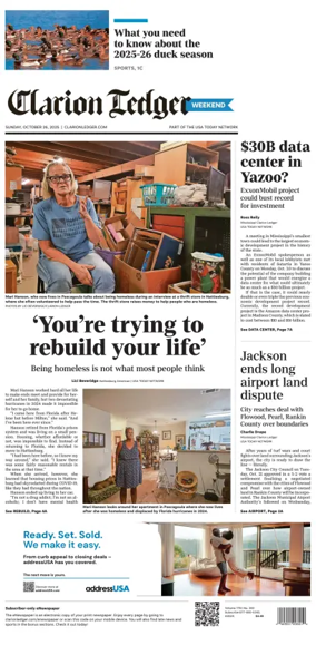 Cover of Clarion Ledger