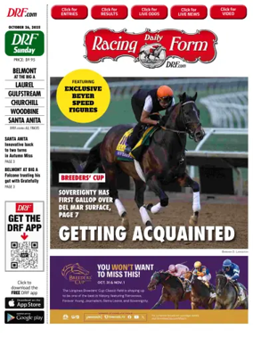 Cover of Daily Racing Form National Digital Edition