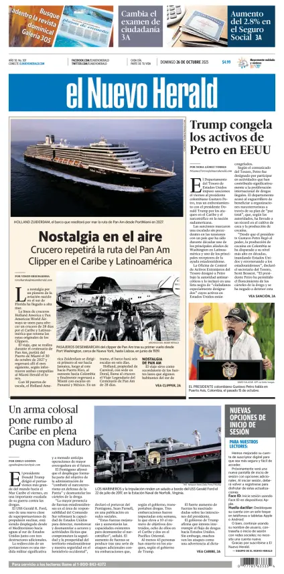 Cover of El Nuevo Herald (Sunday)