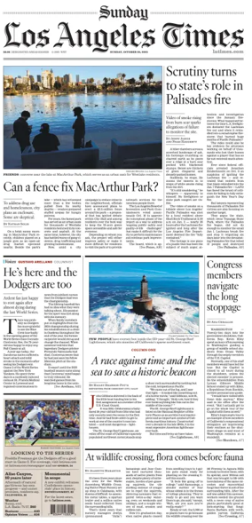 Cover of Los Angeles Times (Sunday)