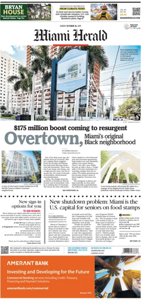 Cover of Miami Herald (Sunday)