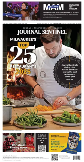 Cover of Milwaukee Journal Sentinel