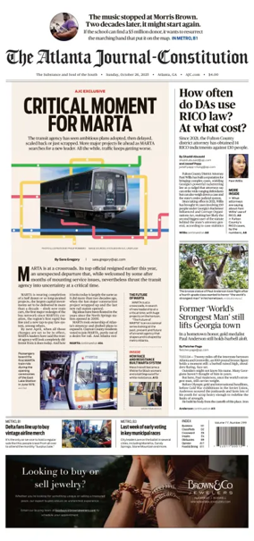 Cover of The Atlanta Journal-Constitution