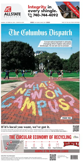 Cover of The Columbus Dispatch