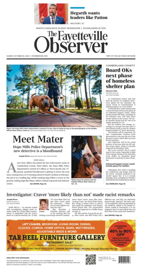 Cover of The Fayetteville Observer