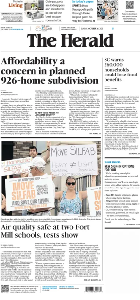 Cover of The Herald (Rock Hill)