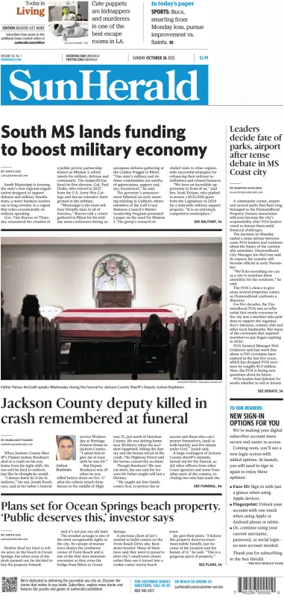 Cover of The Sun Herald (Sunday)