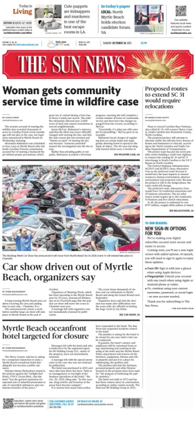 Cover of The Sun News (Sunday)